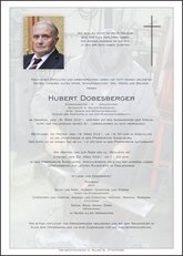 Hubert Dobesberger, verstorben am 16. Mrz 2021