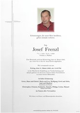 Ing. Josef Frenzl, verstorben am 25. Jnner 2020