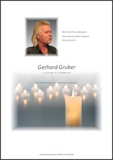 Gerhard Gruber, verstorben am 24. Oktober 2021