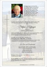 Stefan Hfinger, verstorben am 25. Februar 2022