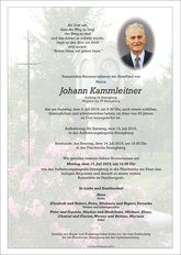 Johann Kammleitner, verstorben am 06. Juli 2019