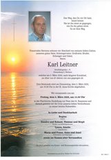 Karl Leitner, verstorben am 02. Mrz 2020