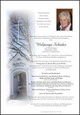 Walpurga Schoder, verstorben am 22. Jnner 2017