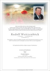 Rudolf Weitzenbck, verstorben am 13. November 2018