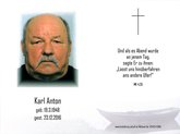 Karl Anton, verstorben am 23. Dezember 2016