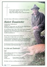 Hubert Brandstetter, verstorben am 09. M�rz 2026