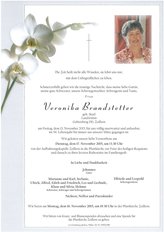 Veronika Brandstetter, verstorben am 13. November 2015