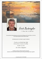 Erich Buchriegler, verstorben am 15. April 2023