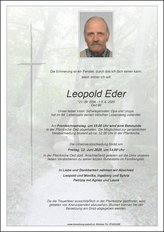 Leopold Eder, verstorben am 05. Juni 2020