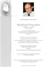 Manfred Fritscher, verstorben am 01. Mai 2019