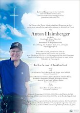 Ing. Anton Haimberger, verstorben am 30. J�nner 2026