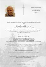 Engelbert Heiderer, verstorben am 27. Dezember 2018