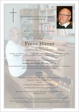 Franz Hirner, verstorben am 25. Mai 2021