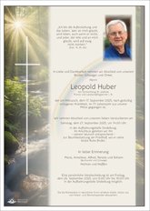 Leopold Huber, verstorben am 17. September 2025