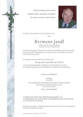 Hermann Jandl, verstorben am 05. Juni 2014