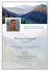 Richard Kattner, verstorben am 25. Juli 2024