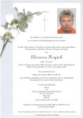 Eleonore Koytek, verstorben am 08. März 2019