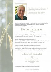 Herbert Krammer, verstorben am 07. Februar 2023