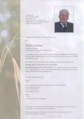 Karl Leitner, verstorben am 22. Juli 2015