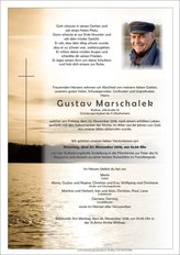 Gustav Marschalek, verstorben am 23. November 2018