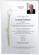 Leopold Pallinger, verstorben am 10. März 2018