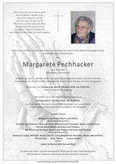 Margarete Pechhacker, verstorben am 05. Oktober 2020