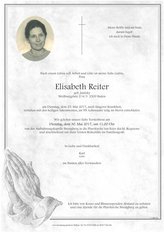 Elisabeth Reiter, verstorben am 23. Mai 2017