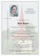 Alois Riedler, verstorben am 16. Juli 2024