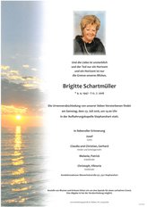 Brigitte Schartmüller, verstorben am 12. Juli 2016