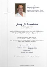 Josef Schartmüller, verstorben am 19. April 2022