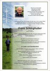 Franz Schörghuber, verstorben am 21. Dezember 2022