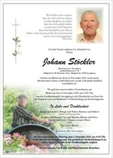 Johann St�ckler, verstorben am 26. November 2025