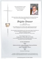 Brigitte Strasser, verstorben am 10. Februar 2021