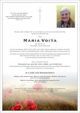 Maria Voita, verstorben am 09. April 2023