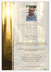 Josef Wagner, verstorben am 17. M�rz 2026