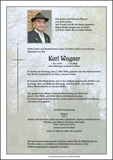 Karl Wagner, verstorben am 02. Mai 2020