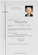 Helmuth Zingl, verstorben am 29. Dezember 2020