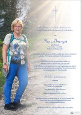Ilse Absenger , verstorben am 09. J�nner 2026